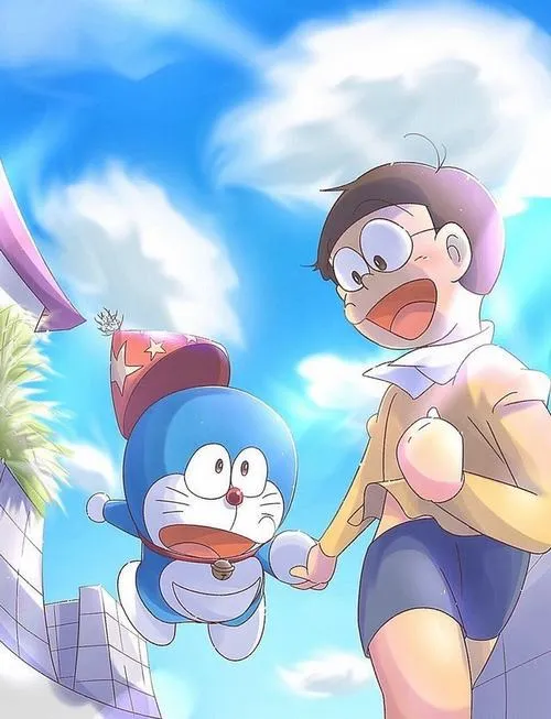 Hình Ảnh Nobita và Doremon cute 31