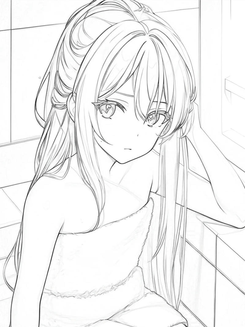 ảnh anime không màu 40