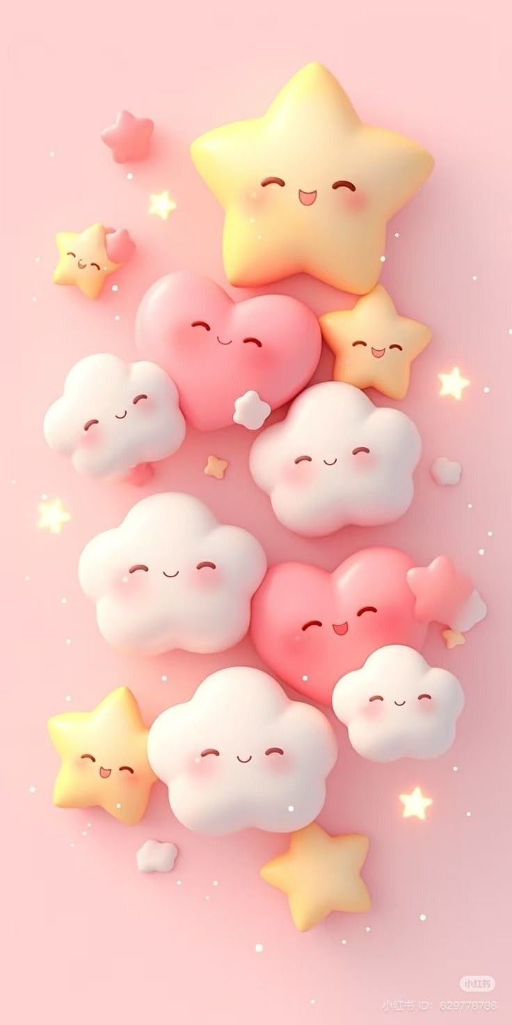 Hình nền cute màu hồng 1