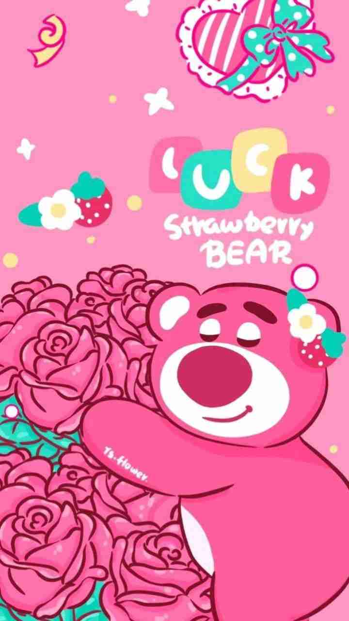 Hình nền gấu dâu cute 1