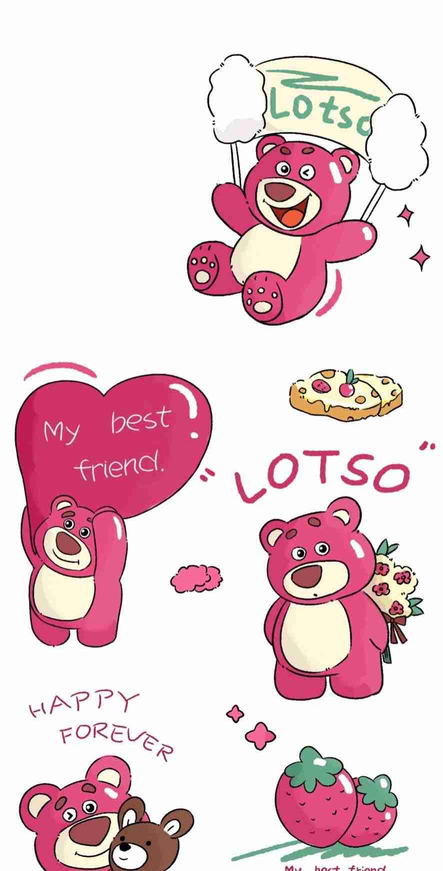 Hình nền gấu dâu cute 16