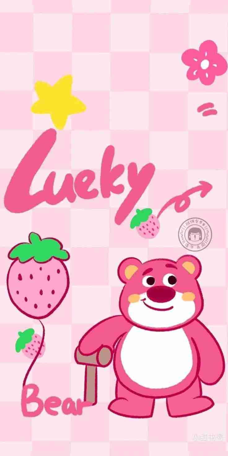 Hình nền gấu dâu cute 2