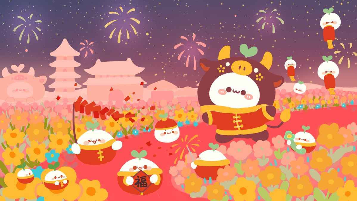 Hình Nền Tết Cute 7