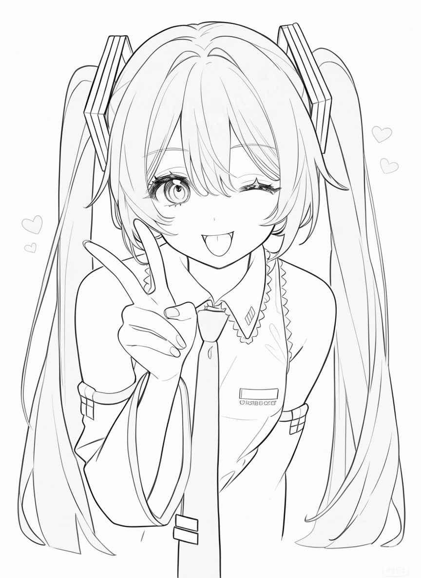 Vẽ Anime Nữ Đơn Giản 11