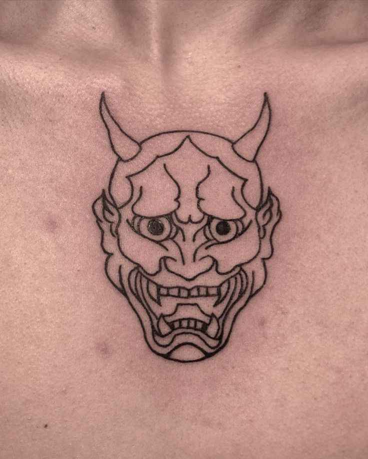 Hình Xăm Mặt Quỷ 12