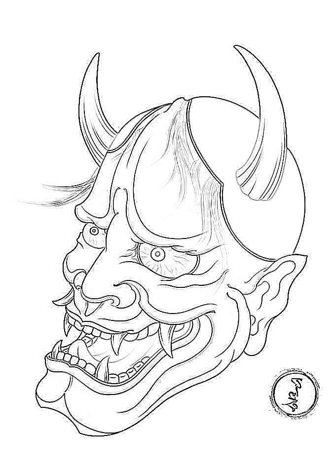 Hình Xăm Mặt Quỷ 9