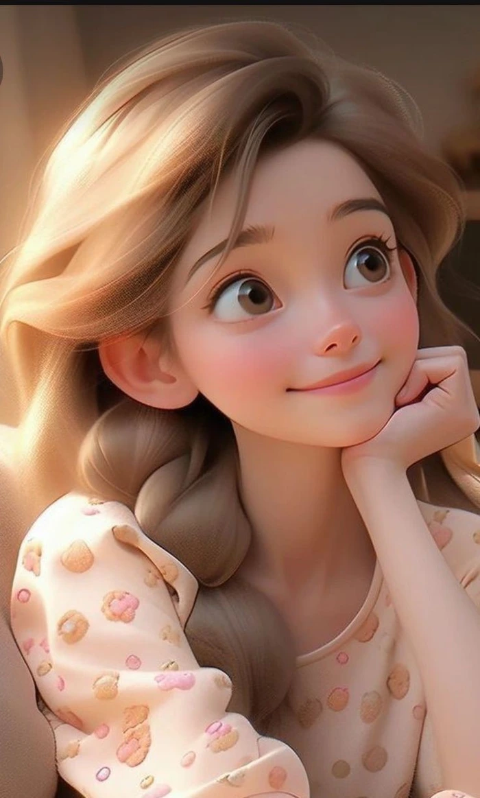 Cute Cartoon Girl Photos for WhatsApp DP 47