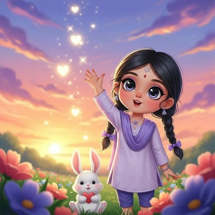 Cute cartoon girl images for whatsapp dp 78