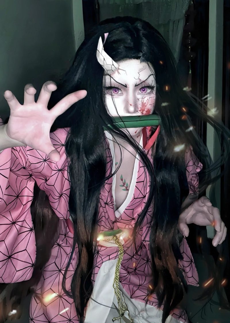 ảnh Nezuko cosplay 35