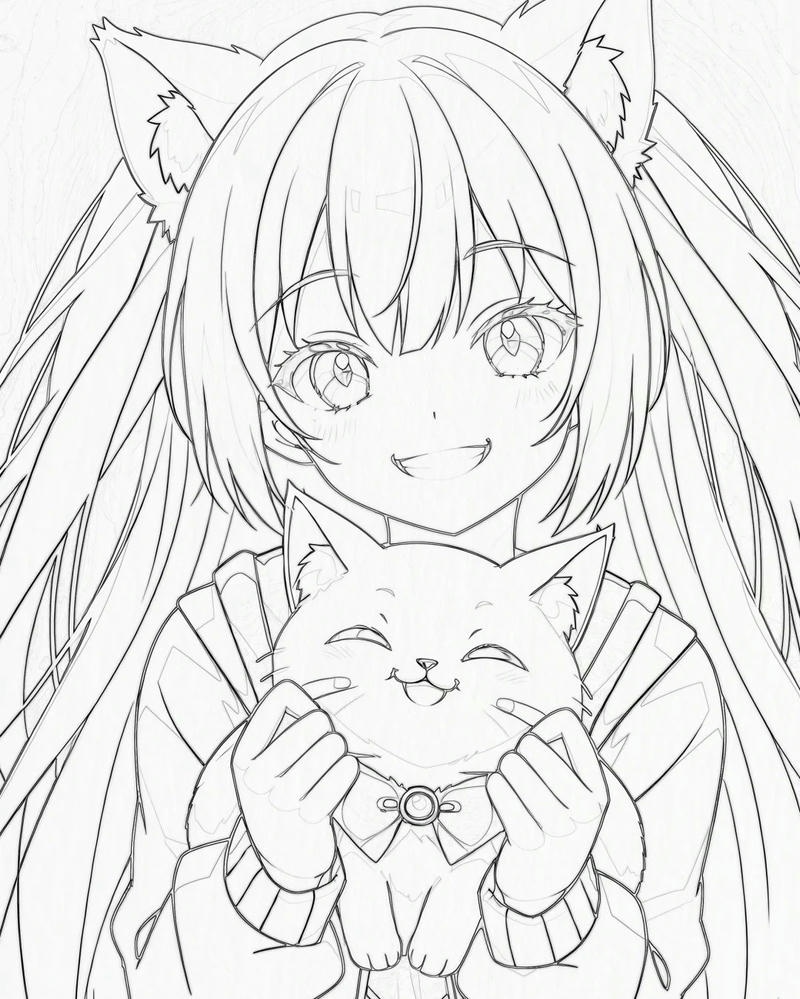 ảnh anime không màu 45