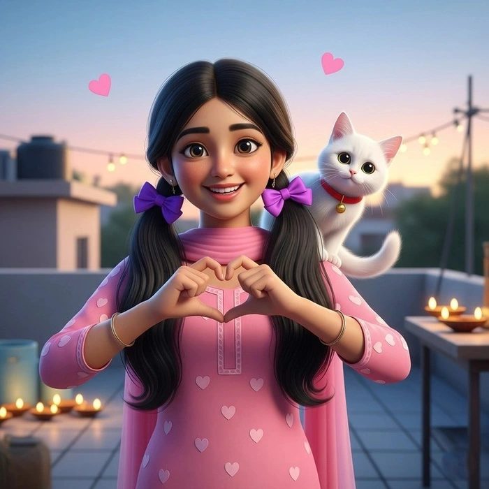 Cute Cartoon Girl Photos for WhatsApp DP 55