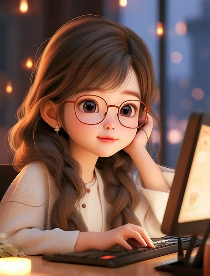 Cute Cartoon Girl Photos for WhatsApp DP 57