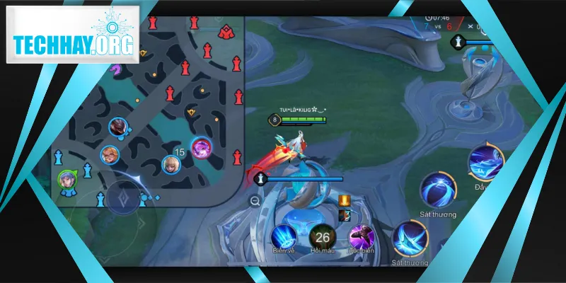 Quan sát minimap giúp tránh góc mù khi di chuyển