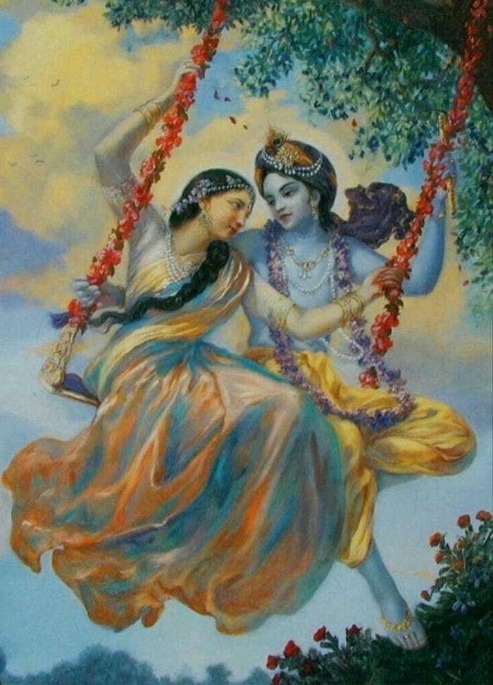 Beautiful radha krishna aesthetic 46