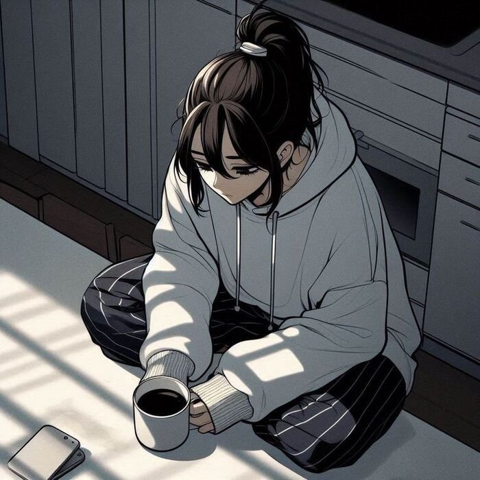 Sad DP Girl Cartoon 13