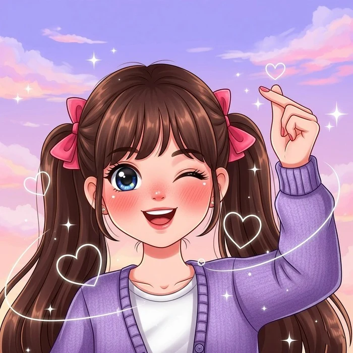 Cute Cartoon Girl Photos for WhatsApp DP 60