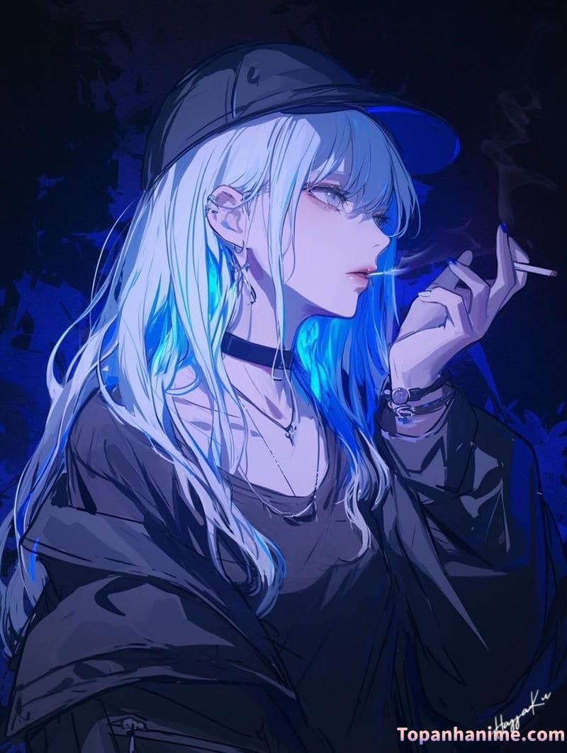 ảnh anime hút thuốc 35