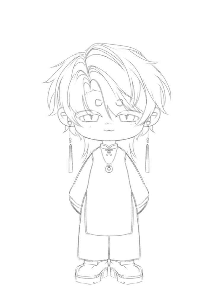 Vẽ Anime Đơn Giản Chibi 5