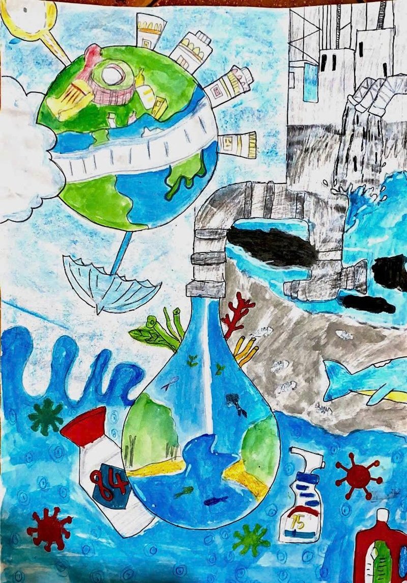 vẽ tranh bảo vệ môi trường 15