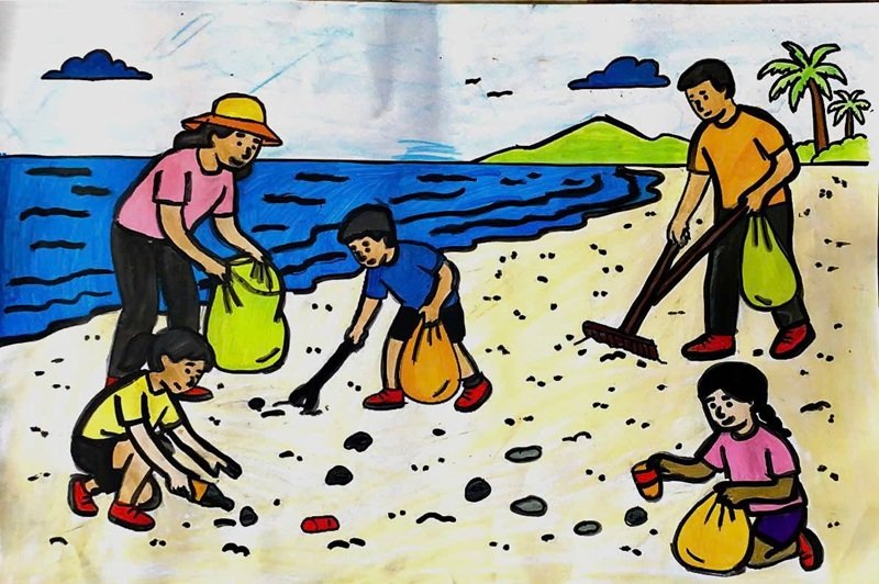 vẽ tranh bảo vệ môi trường 18