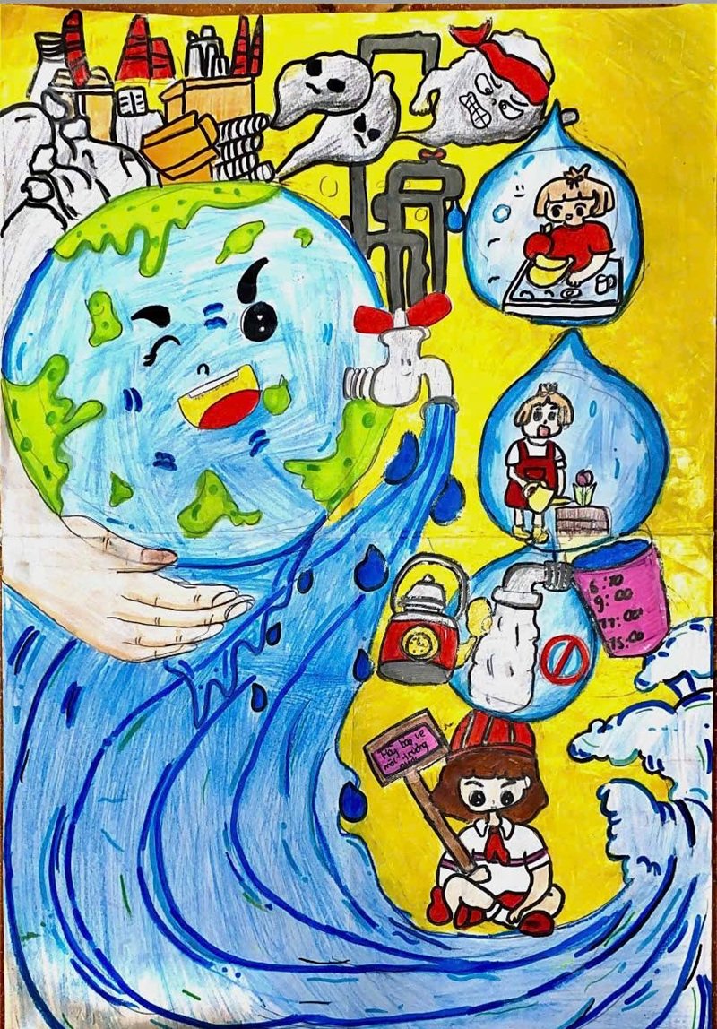 vẽ tranh bảo vệ môi trường 23