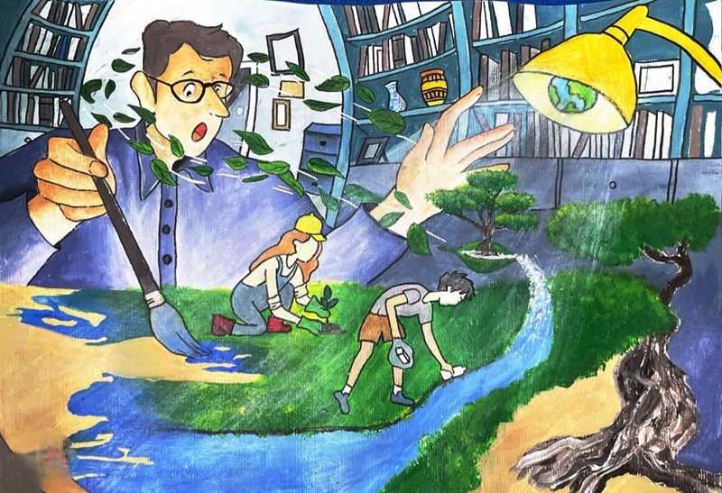 vẽ tranh bảo vệ môi trường 28