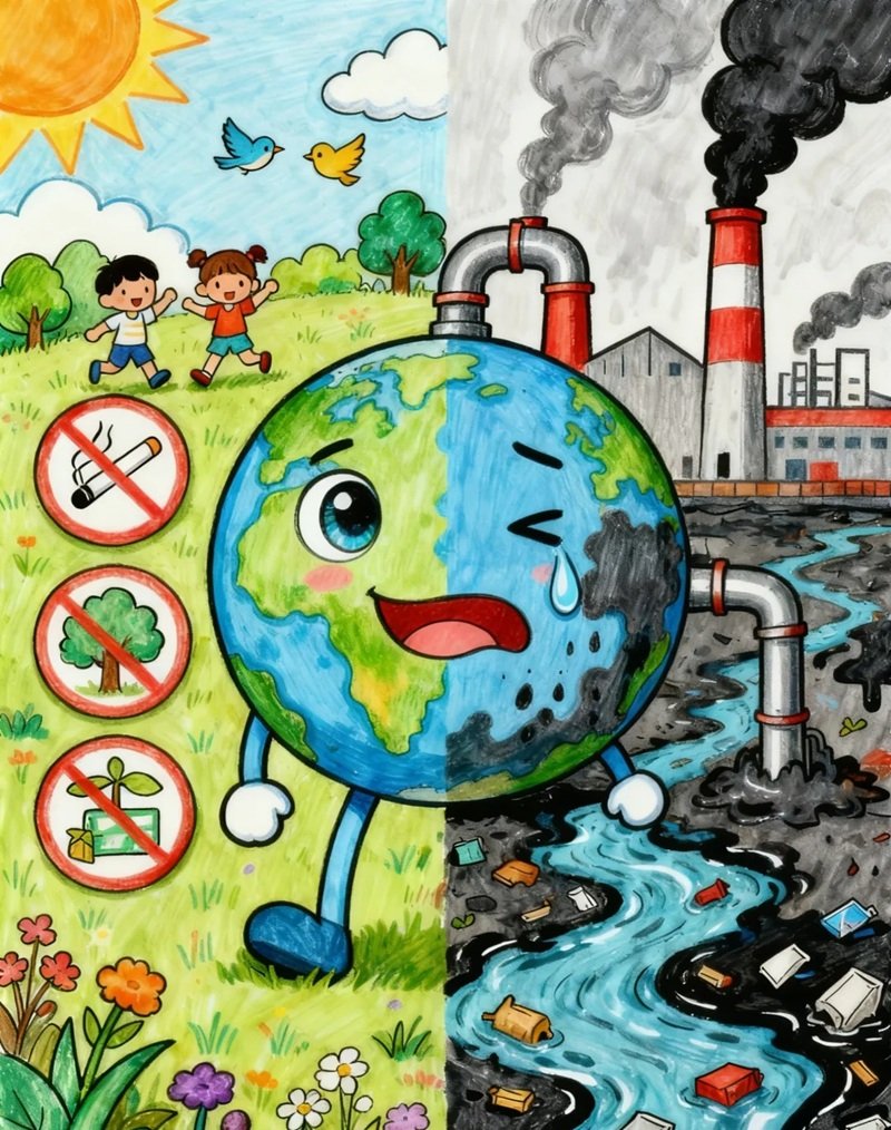 vẽ tranh bảo vệ môi trường 38
