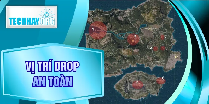 Vị Trí Drop An Toàn - 3 Chiến Thuật Nên Biết Khi Chơi PUBG